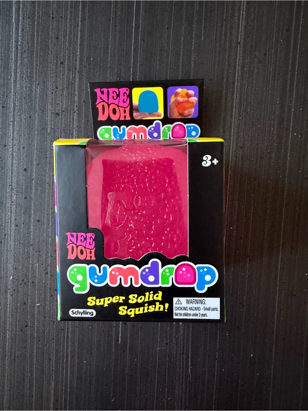 NeeDoh Gumdrop Super Solid Squish! - Pink